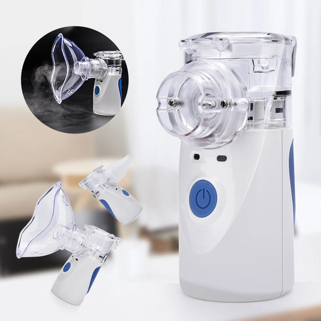 Portable Mini Nebulizer for Pain Relief - USB Charging, Lightweight, and Compact