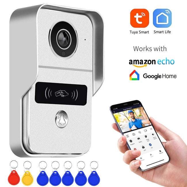 Enhanced Wireless Video Doorbell Camera with Motion Detection and Remote Unlock