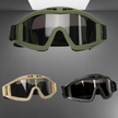 Airsoft Tactical Goggles with 3 Interchangeable Lenses - Windproof, Dustproof, and Impact Resistant