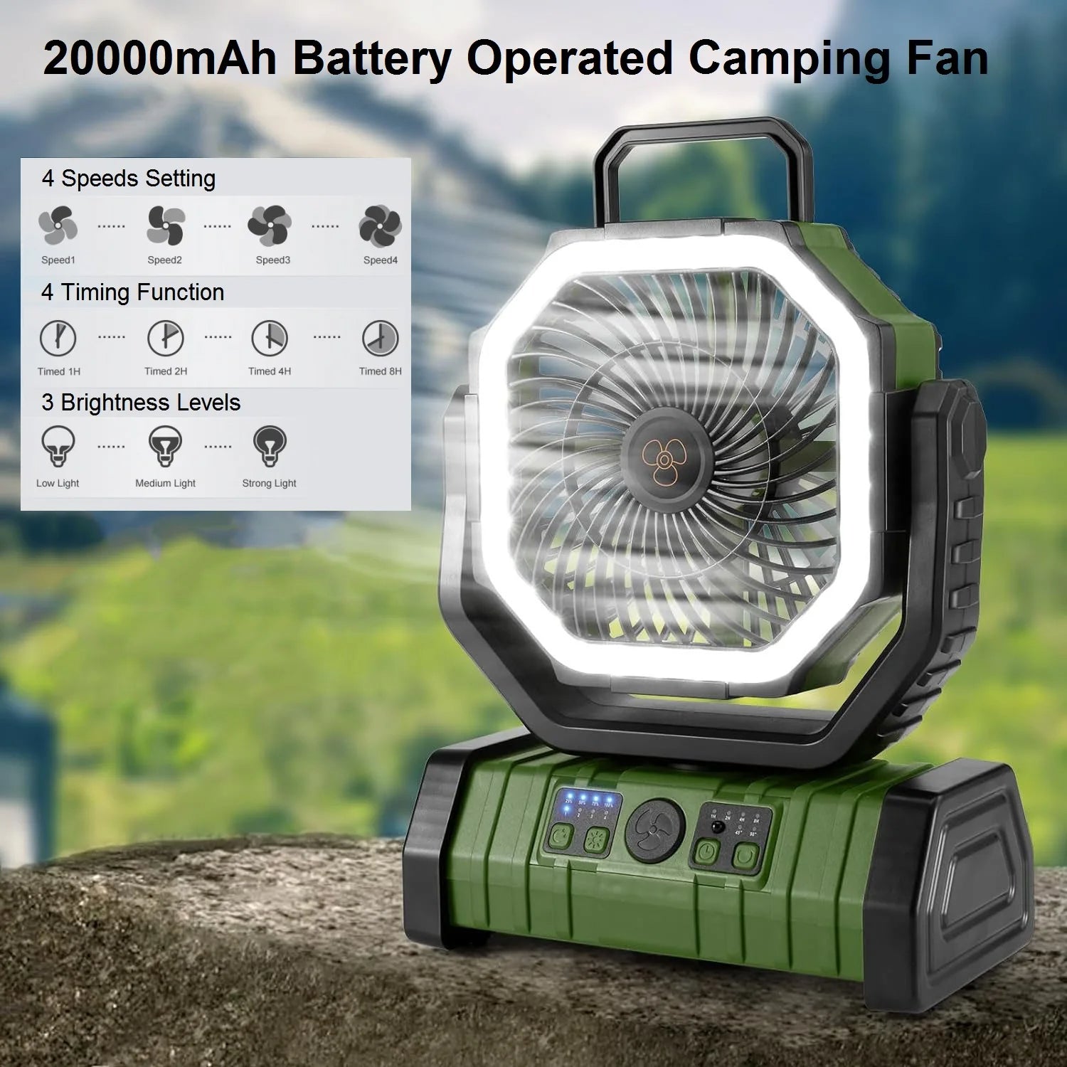 3-in-1 Battery Operated Fan