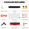26ft Solar Panel Cleaning Kit – Telescopic Aluminum Pole with 65ft Hose, 180° Adjustable Brush Head for Windows & PV Panels (Lightweight, Universal Fit)