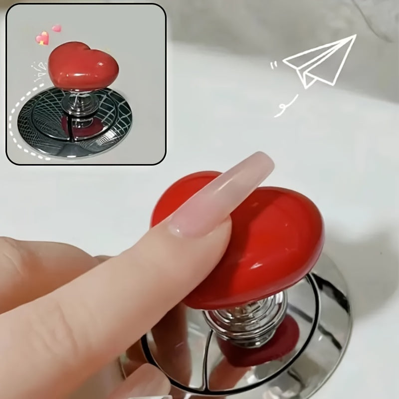 Heart Shape Toilet Press Button