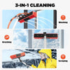 26ft Solar Panel Cleaning Kit – Telescopic Aluminum Pole with 65ft Hose, 180° Adjustable Brush Head for Windows & PV Panels (Lightweight, Universal Fit)