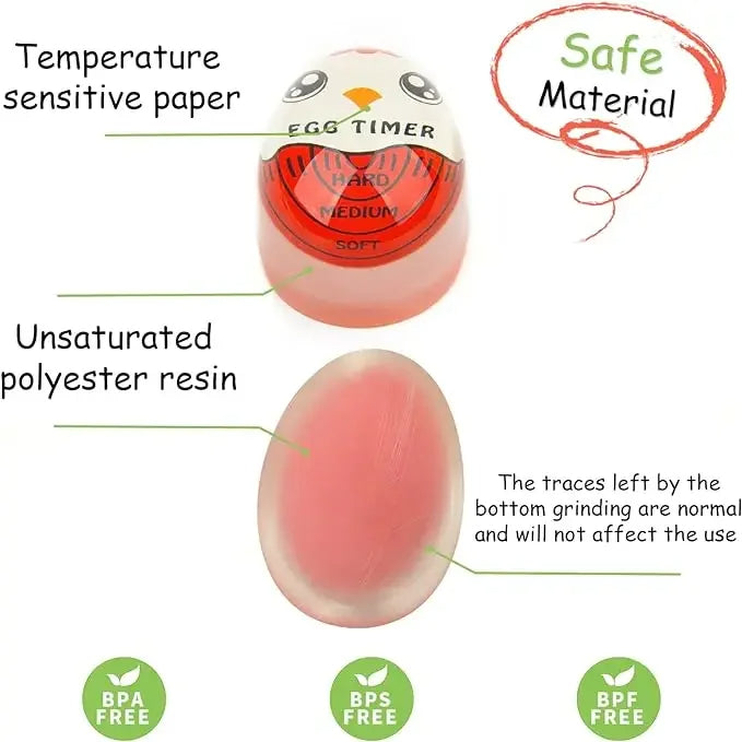 Premium Egg Perfect Color Changing Timer - Easy-to-Use Kitchen Gadget for Perfectly Boiled Eggs