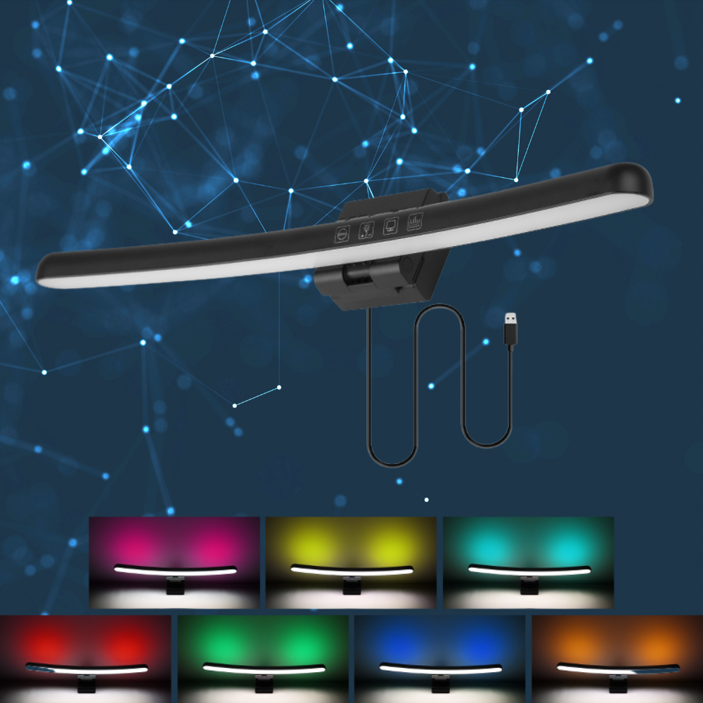 Curved Screen Monitor RGB Light Bar - TheWellBeing4All