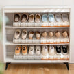 Adjustable Shoe Slots Organizer: Modern Double Rack Space Saver for Footwear Storage