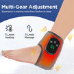 Adjustable Ankle Wrap with 5 Heat Levels & Vibration Modes – Grey Design
