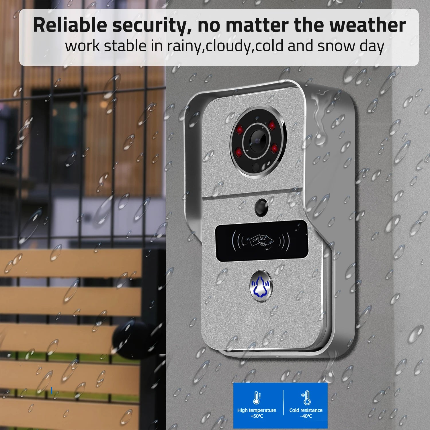 Enhanced Wireless Video Doorbell Camera with Motion Detection and Remote Unlock