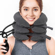 Adjustable Inflatable Cervical Neck Traction Device for Instant Pain Relief - Lightweight & Portable Neck Stretcher Collar