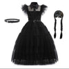 Wednesday Addams Cosplay Carnival Easter Halloween Party Costumes - The Well Being The Well Being 11-12T Size160cm / 3PCS Wednesday 2 The Well Being Wednesday Addams Cosplay Carnival Easter Halloween Party Costumes