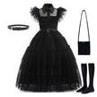 Wednesday Addams Cosplay Carnival Easter Halloween Party Costumes - The Well Being The Well Being 11-12T Size160cm / 4PCS Wednesday 2 The Well Being Wednesday Addams Cosplay Carnival Easter Halloween Party Costumes