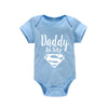 Baby Romper Newborn Baby Boys Girls Clothes Gold Daddy Is My Hero Funny Print Infant Baby Jumpsuit Cute Casual Baby Bodysuit - The Well Being The Well Being blue-white / 9-12M The Well Being Baby Romper Newborn Baby Boys Girls Clothes Gold Daddy Is My Hero Funny Print Infant Baby Jumpsuit Cute Casual Baby Bodysuit