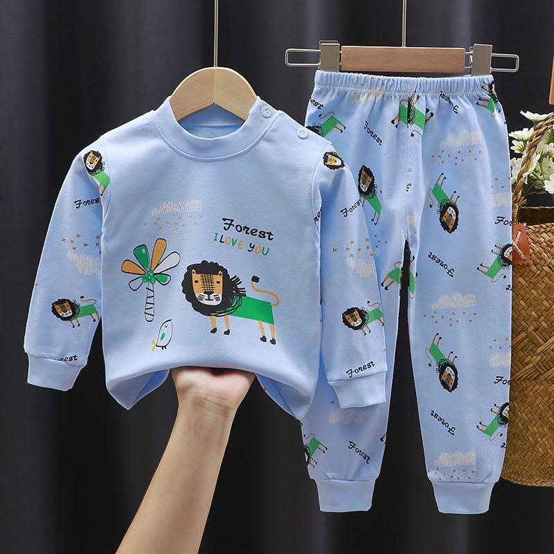 Fall Winter Pure Cotton Baby Underwear Set Printed Cartoon Children 2 Piece Set Fashion Autumn Clothes Kids Long Sleeve Suit - The Well Being The Well Being P45 / 12M The Well Being Fall Winter Pure Cotton Baby Underwear Set Printed Cartoon Children 2 Piece Set Fashion Autumn Clothes Kids Long Sleeve Suit