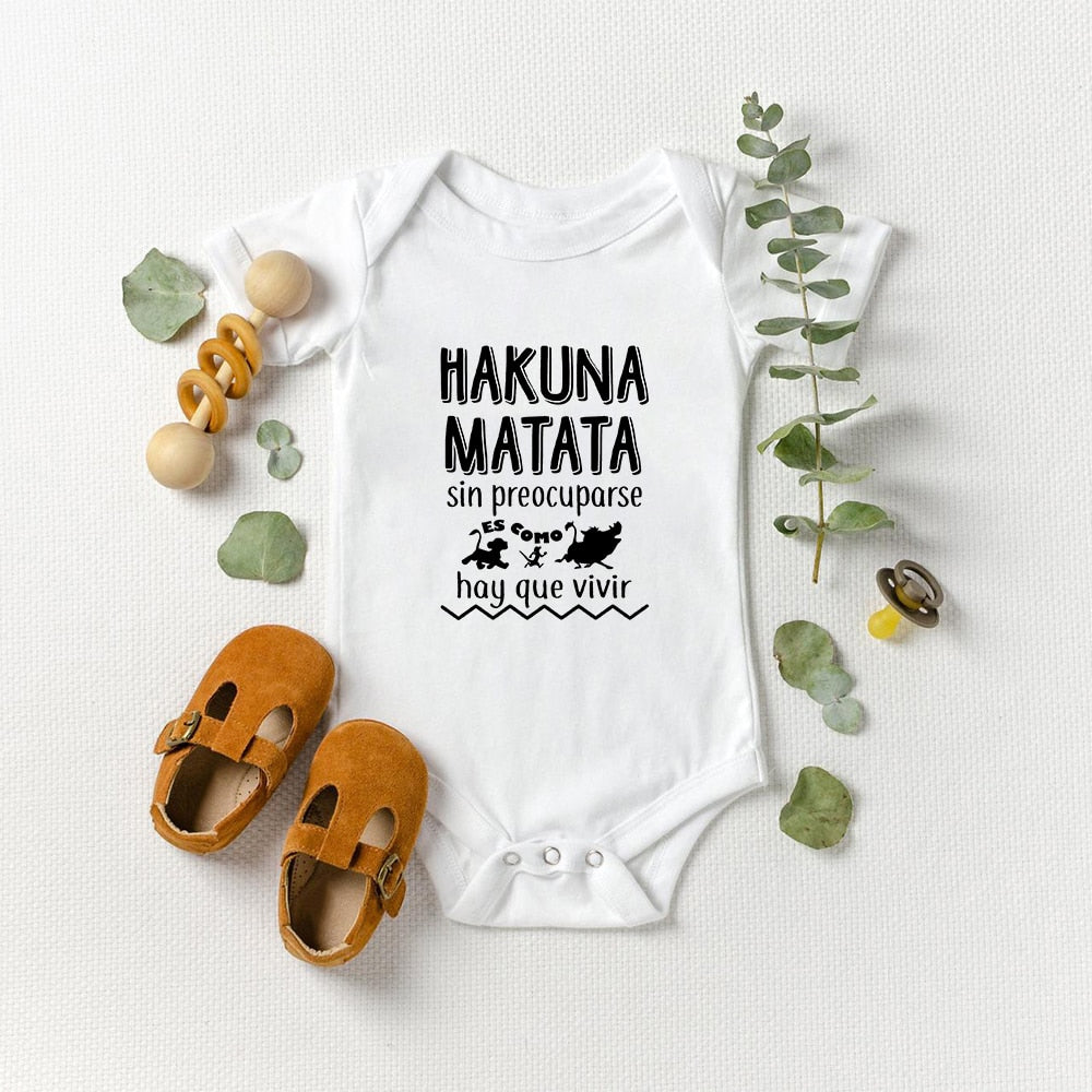 Versatile HAKUNA MATATA Lion King Simba Graphic Baby Girl Boy Romper Ropa Bebe Newborn Clothes - The Well Being The Well Being HY-19bk019 / 18-24M The Well Being Versatile HAKUNA MATATA Lion King Simba Graphic Baby Girl Boy Romper Ropa Bebe Newborn Clothes