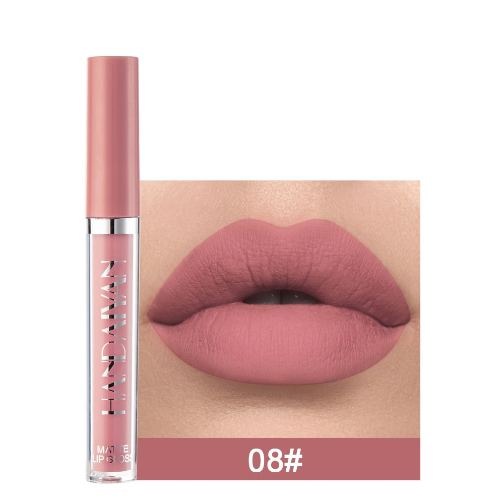 Velvet Matte Lip GLoss Long Lasting Waterproof Makeup Red Nude Liquid Lipsticks Non-Stick Cup Lip Tint - The Well Being The Well Being 8 The Well Being Velvet Matte Lip GLoss Long Lasting Waterproof Makeup Red Nude Liquid Lipsticks Non-Stick Cup Lip Tint