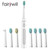 Electric Sonic Toothbrush USB Charge Rechargeable Waterproof for adult - The Well Being The Well Being FW-ET507White.FW01 / Worldwide The Well Being Electric Sonic Toothbrush USB Charge Rechargeable Waterproof for adult