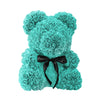 Rose Bear Heart Artificial Flower Rose Teddy Bear For Women Valentine Wedding Birthday Christmas 25/40cm - The Well Being The Well Being 40CM / Tiffany Blue The Well Being Rose Bear Heart Artificial Flower Rose Teddy Bear For Women Valentine Wedding Birthday Christmas 25/40cm