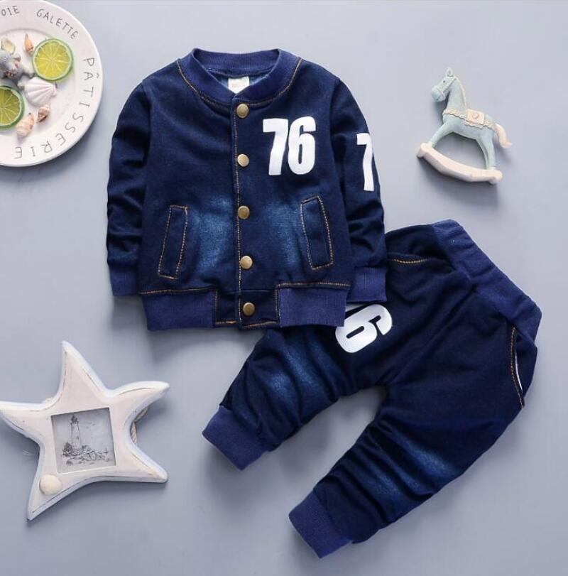 Baby Boys Clothes Sets Autumn Spring Infant Tracksuits Toddler Cotton denim set Outfits for Newborn Boys Clothes Suits - The Well Being The Well Being picture color / 12M The Well Being Baby Boys Clothes Sets Autumn Spring Infant Tracksuits Toddler Cotton denim set Outfits for Newborn Boys Clothes Suits