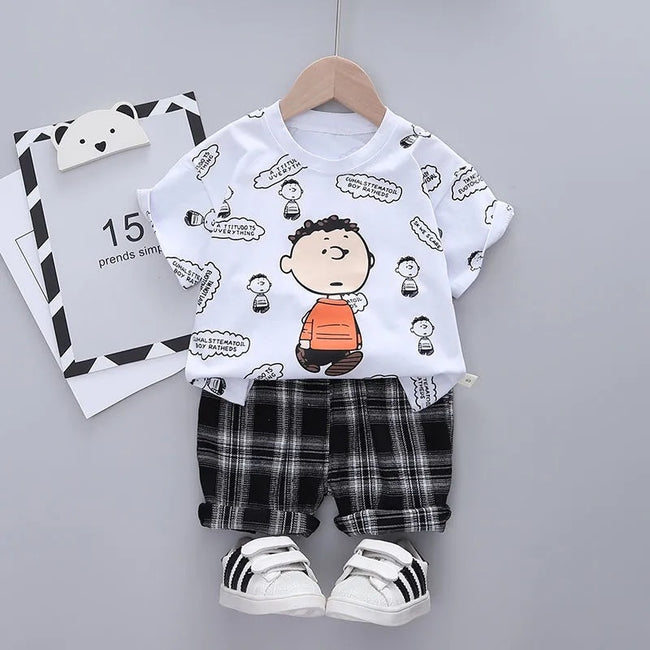 Brand Designer Cartoon Clothing Baby Boy Summer Clothes T-shirt+shorts Baby Girl Casual Clothing Sets - The Well Being The Well Being ZJS00064-P22 / 4T The Well Being Brand Designer Cartoon Clothing Baby Boy Summer Clothes T-shirt+shorts Baby Girl Casual Clothing Sets