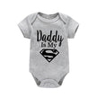 Baby Romper Newborn Baby Boys Girls Clothes Gold Daddy Is My Hero Funny Print Infant Baby Jumpsuit Cute Casual Baby Bodysuit - The Well Being The Well Being gray-black / 9-12M The Well Being Baby Romper Newborn Baby Boys Girls Clothes Gold Daddy Is My Hero Funny Print Infant Baby Jumpsuit Cute Casual Baby Bodysuit