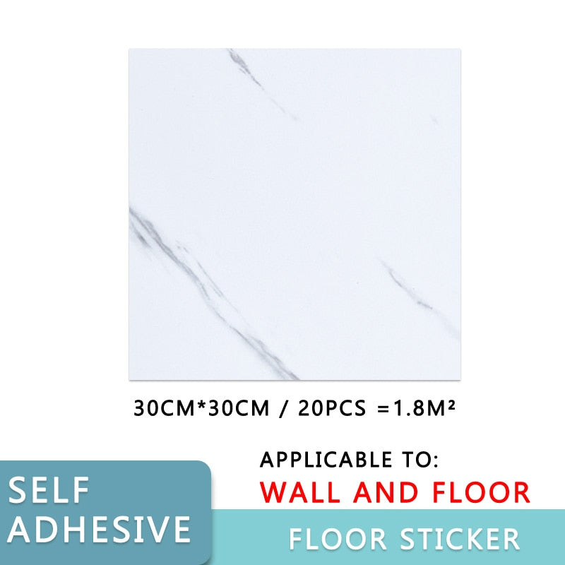 20pcs WallStickers Self Adhesive Waterproof Marble PVC Floor Sticker Bathroom living room Renovation Decals Wall Ground Decor - The Well Being The Well Being 20 Pieces / TYPE 1 The Well Being 20pcs WallStickers Self Adhesive Waterproof Marble PVC Floor Sticker Bathroom living room Renovation Decals Wall Ground Decor