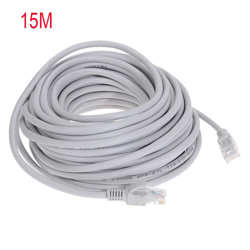 Ethernet Cable, Network LAN Cable (patch Cord) Computer Notebook Router Monitoring Rj45 Cable - The Well Being The Well Being 15M / Russian Federation The Well Being Ethernet Cable, Network LAN Cable (patch Cord) Computer Notebook Router Monitoring Rj45 Cable