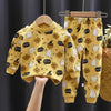 Fall Winter Pure Cotton Baby Underwear Set Printed Cartoon Children 2 Piece Set Fashion Autumn Clothes Kids Long Sleeve Suit - The Well Being The Well Being P18 / 9M The Well Being Fall Winter Pure Cotton Baby Underwear Set Printed Cartoon Children 2 Piece Set Fashion Autumn Clothes Kids Long Sleeve Suit