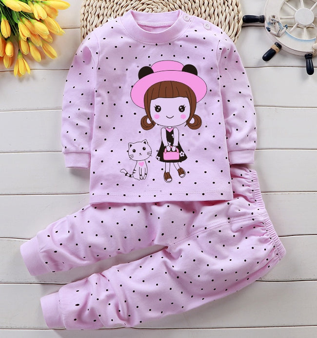 Newborn Baby Clothes Pure Cotton Boys and Girls Baby Underwear Suit Children Autumn Trousers Home Children Newborn Clothes - The Well Being The Well Being qiuyi-nvhai-p / 9M The Well Being Newborn Baby Clothes Pure Cotton Boys and Girls Baby Underwear Suit Children Autumn Trousers Home Children Newborn Clothes