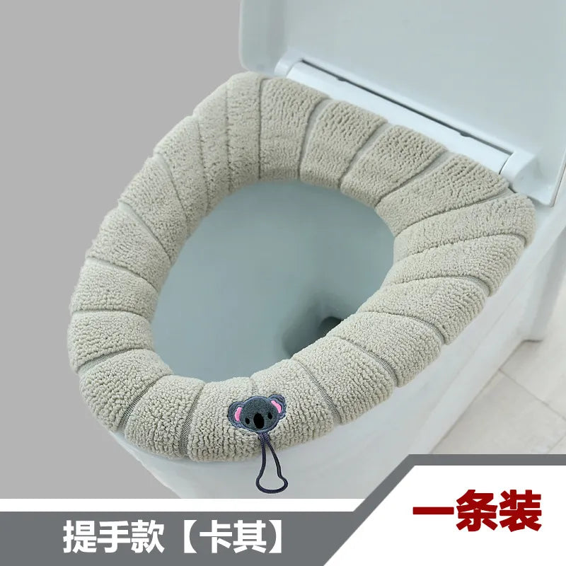 Winter Warm Thicken Toilet Seat Cover - Soft and Washable - The Well Being The Well Being 2023-new-p The Well Being Winter Warm Thicken Toilet Seat Cover - Soft and Washable