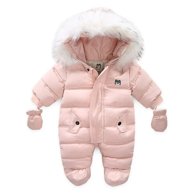 Warm Winter Baby Jumpsuit - Hooded Fleece Rompers for Infants - The Well Being The Well Being The Well Being Warm Winter Baby Jumpsuit - Hooded Fleece Rompers for Infants