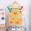 Cartoon infant Suits Baby Clothing Set for Boys Girls Cute Summer Casual Clothes Set Striped Top+Shorts Kids Clothes - The Well Being The Well Being as picture / 9M-1 The Well Being Cartoon infant Suits Baby Clothing Set for Boys Girls Cute Summer Casual Clothes Set Striped Top+Shorts Kids Clothes