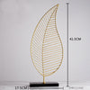 Creative Modern Golden Leaf Ornament Home Living Room Decoration Metal Figurines Flowers Ornaments Miniature Metal Figurines - The Well Being The Well Being Height 41.5cm The Well Being Creative Modern Golden Leaf Ornament Home Living Room Decoration Metal Figurines Flowers Ornaments Miniature Metal Figurines