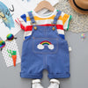 Cartoon infant Suits Baby Clothing Set for Boys Girls Cute Summer Casual Clothes Set Striped Top+Shorts Kids Clothes - The Well Being The Well Being as picture / 9M-3 The Well Being Cartoon infant Suits Baby Clothing Set for Boys Girls Cute Summer Casual Clothes Set Striped Top+Shorts Kids Clothes