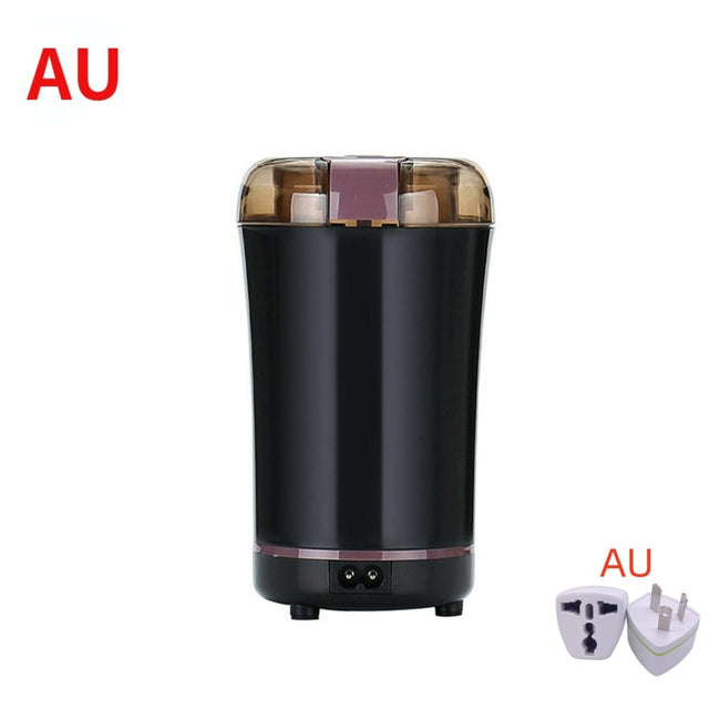 Stainless Steel Nut Electric Coffee Grinder Bean Grain Household Pepper Kitchen Tools Gadgets Dining Bar Home Garden - The Well Being The Well Being AU black The Well Being Stainless Steel Nut Electric Coffee Grinder Bean Grain Household Pepper Kitchen Tools Gadgets Dining Bar Home Garden