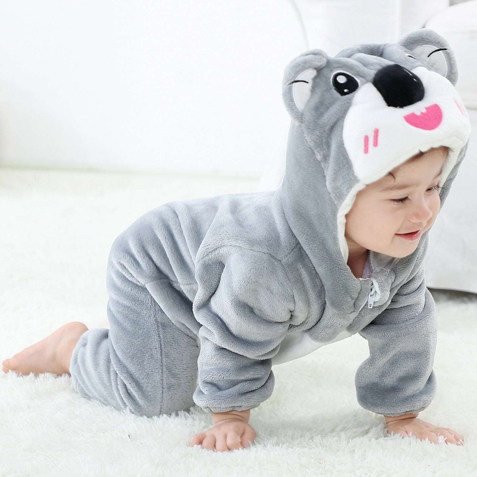 Baby Rompers Winter Kigurumi Lion Costume For Girls Boys Toddler Animal Jumpsuit Infant Clothes Pyjamas Kids Overalls ropa bebes - The Well Being The Well Being Koala / 24M The Well Being Baby Rompers Winter Kigurumi Lion Costume For Girls Boys Toddler Animal Jumpsuit Infant Clothes Pyjamas Kids Overalls ropa bebes