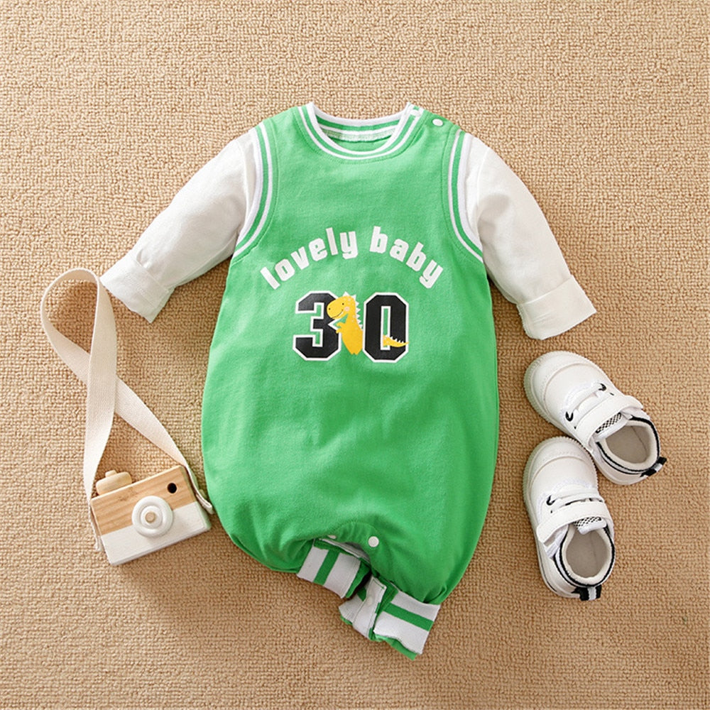 Prowow 0-18M Football Baseball Basketball Baby Boys Clothes Uniforms Sport Jersey Long Sleeve Newborns Rompers For Boys Clothing - The Well Being The Well Being Love Baby Green / 9-12M The Well Being Prowow 0-18M Football Baseball Basketball Baby Boys Clothes Uniforms Sport Jersey Long Sleeve Newborns Rompers For Boys Clothing