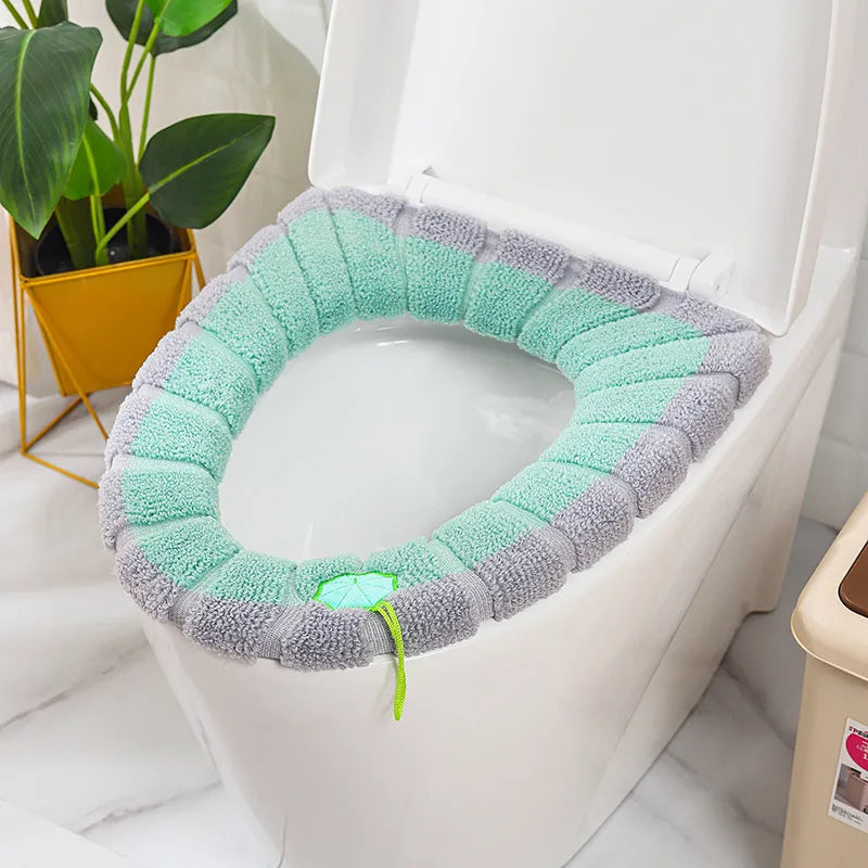 Winter Warm Thicken Toilet Seat Cover - Soft and Washable - The Well Being The Well Being 2023-new-m The Well Being Winter Warm Thicken Toilet Seat Cover - Soft and Washable