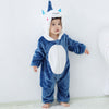 Baby Rompers Winter Kigurumi Lion Costume For Girls Boys Toddler Animal Jumpsuit Infant Clothes Pyjamas Kids Overalls ropa bebes - The Well Being The Well Being Blue unicorn / 18M The Well Being Baby Rompers Winter Kigurumi Lion Costume For Girls Boys Toddler Animal Jumpsuit Infant Clothes Pyjamas Kids Overalls ropa bebes