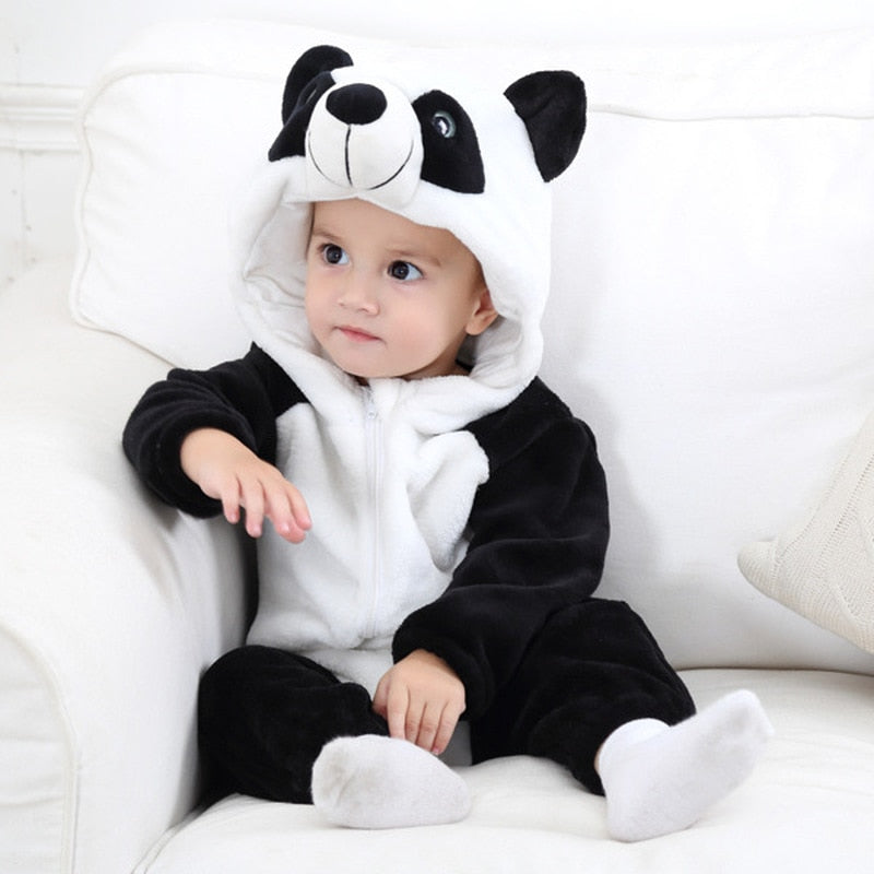 Baby Rompers Winter Kigurumi Lion Costume For Girls Boys Toddler Animal Jumpsuit Infant Clothes Pyjamas Kids Overalls ropa bebes - The Well Being The Well Being Panda / 18M The Well Being Baby Rompers Winter Kigurumi Lion Costume For Girls Boys Toddler Animal Jumpsuit Infant Clothes Pyjamas Kids Overalls ropa bebes