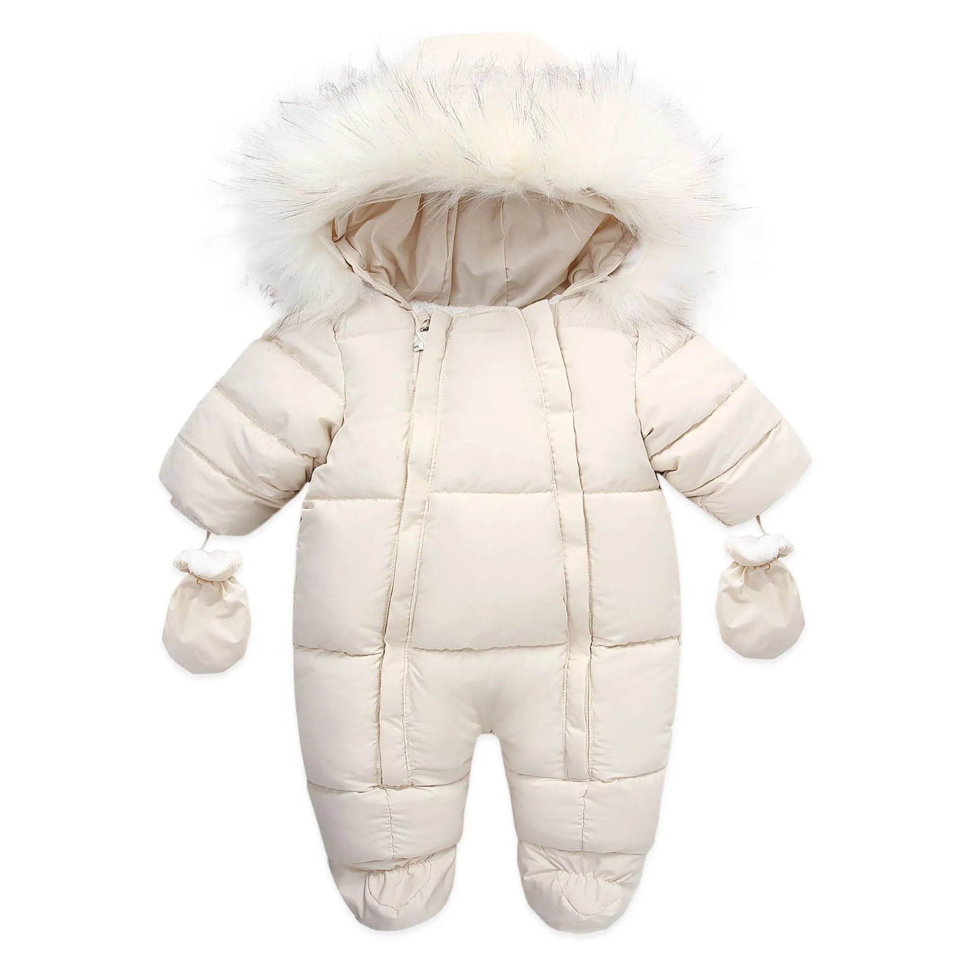 Warm Winter Baby Jumpsuit - Hooded Fleece Rompers for Infants - The Well Being The Well Being The Well Being Warm Winter Baby Jumpsuit - Hooded Fleece Rompers for Infants