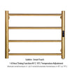 Gold Bathroom Electric Heated Towel Rail Stainless Steel Heated Towel Rack Smart Touch Towel Radiator Thermostatic Towel Warmer - The Well Being The Well Being Golden-Touch-45x54cm / China / US|Right|220V The Well Being Gold Bathroom Electric Heated Towel Rail Stainless Steel Heated Towel Rack Smart Touch Towel Radiator Thermostatic Towel Warmer