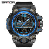 G Style New Men's Watches 50M Waterproof Shock Sports Military Quartz Watch for Male Digital Wristwatch Clock 3133 - The Well Being The Well Being 3133 black blue The Well Being G Style New Men's Watches 50M Waterproof Shock Sports Military Quartz Watch for Male Digital Wristwatch Clock 3133