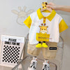 Cartoon infant Suits Baby Clothing Set for Boys Girls Cute Summer Casual Clothes Set Striped Top+Shorts Kids Clothes - The Well Being The Well Being as picture / 12M-24 The Well Being Cartoon infant Suits Baby Clothing Set for Boys Girls Cute Summer Casual Clothes Set Striped Top+Shorts Kids Clothes