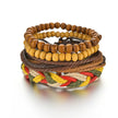 Braided Wrap Leather Bracelet for Men Vintage Life Tree Guitar Wood Beads Fashion Male Bracelets Wristband - The Well Being The Well Being B02 The Well Being Braided Wrap Leather Bracelet for Men Vintage Life Tree Guitar Wood Beads Fashion Male Bracelets Wristband