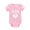 Baby Romper Newborn Baby Boys Girls Clothes Gold Daddy Is My Hero Funny Print Infant Baby Jumpsuit Cute Casual Baby Bodysuit - The Well Being The Well Being pink-white / 18-24M The Well Being Baby Romper Newborn Baby Boys Girls Clothes Gold Daddy Is My Hero Funny Print Infant Baby Jumpsuit Cute Casual Baby Bodysuit