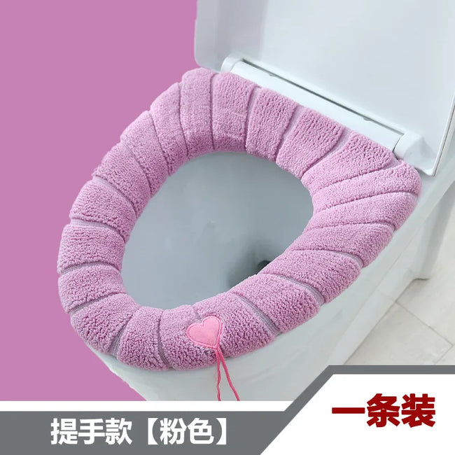 Winter Warm Thicken Toilet Seat Cover - Soft and Washable - The Well Being The Well Being 2023-new-q The Well Being Winter Warm Thicken Toilet Seat Cover - Soft and Washable