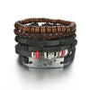 Braided Wrap Leather Bracelet for Men Vintage Life Tree Guitar Wood Beads Fashion Male Bracelets Wristband - The Well Being The Well Being B14 The Well Being Braided Wrap Leather Bracelet for Men Vintage Life Tree Guitar Wood Beads Fashion Male Bracelets Wristband