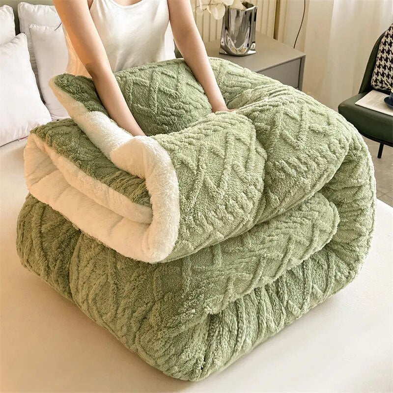 Super Thick Winter Warm Blanket - Cozy Cashmere Comfort - The Well Being The Well Being The Well Being Super Thick Winter Warm Blanket - Cozy Cashmere Comfort