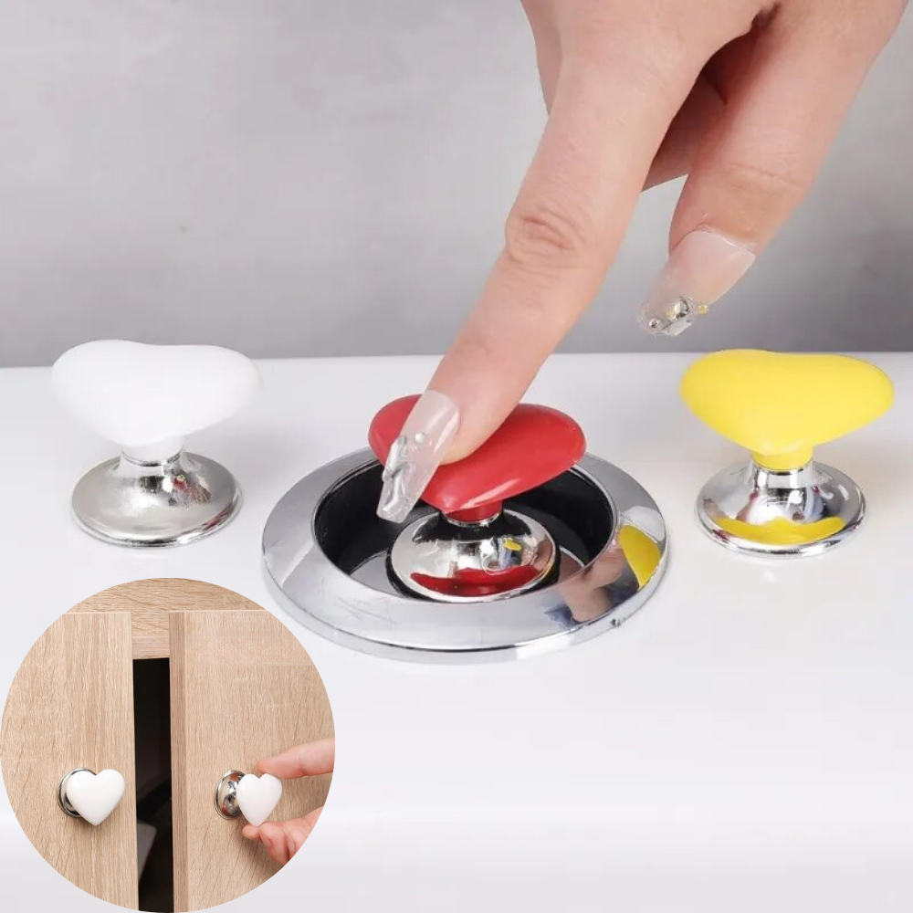 Heart Shape Toilet Press Button