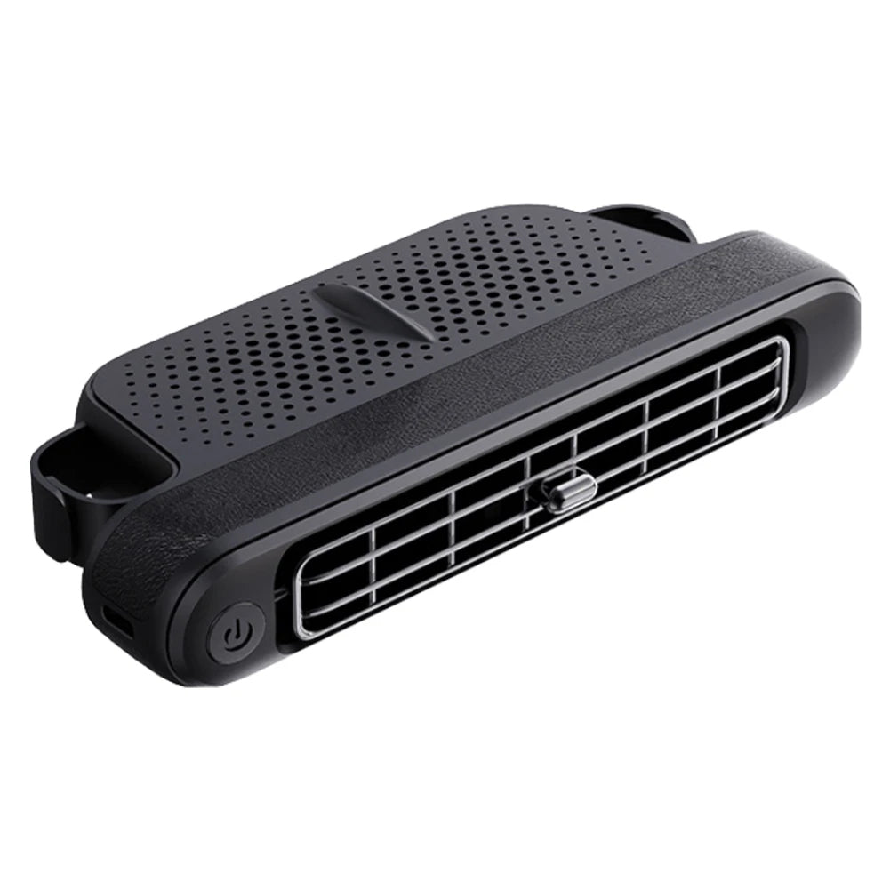Car Headrest Cooling Fan – 3-Speed Adjustable USB-C Air Cooler with Magic Tape, Universal Fit for Cars, SUVs, RVs (Portable & Quiet)